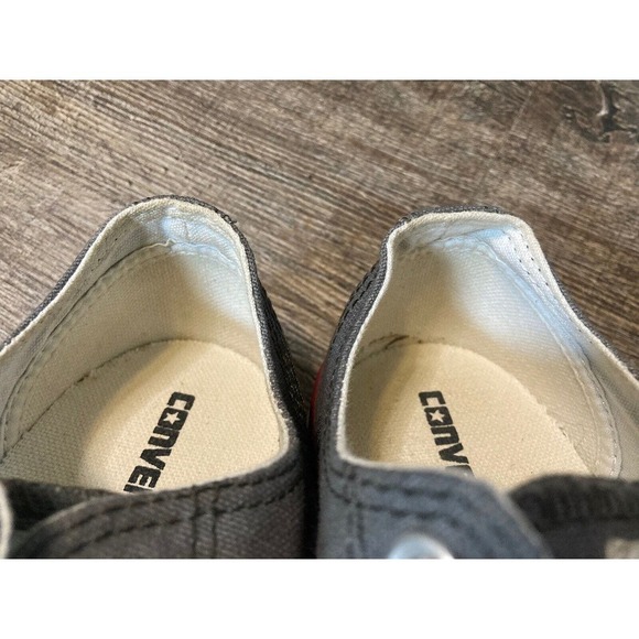 CONVERSE ALLSTAR Boat Style Sneakers Gray Canvas Youth 3 Women’s 5.5 - Picture 9 of 12
